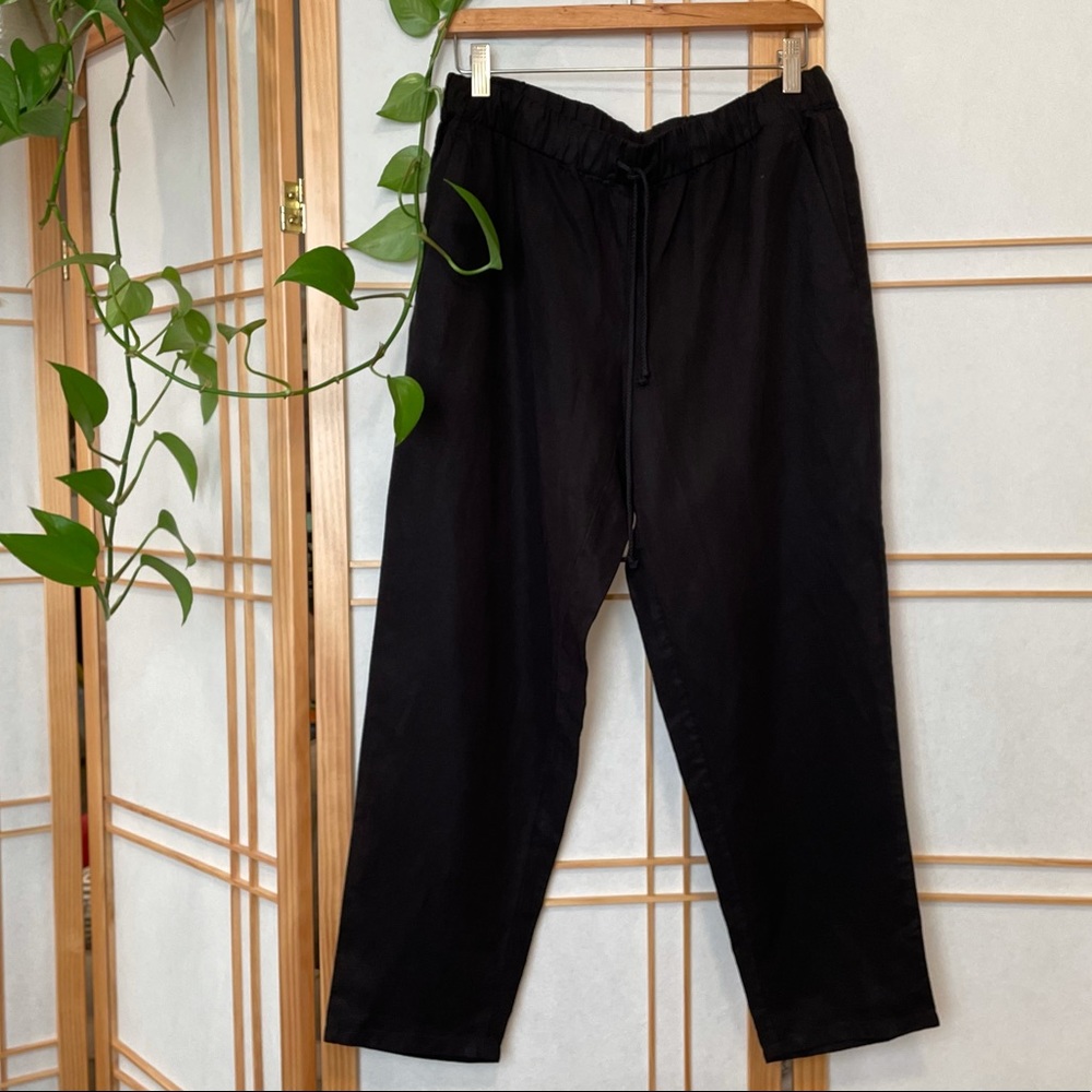 NWT Eileen Fisher Tencel/Linen Ankle Pant - Picture 3 of 10